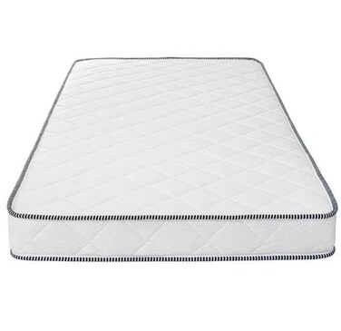 Comfy Orthomedicated Spine Support White Satin Single Mattress 190 X 90 X 10 Cm