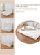 Comfy Premium American Satin White Quilted Medicated Folding 180 x 90 x 7cm Mattress