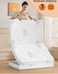 Comfy Premium American Satin White Quilted Medicated Folding 180 x 90 x 7cm Mattress
