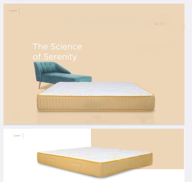 Comfy Luxury Comfort Care Pocket Spring Mattress Double size 160x200x25cms