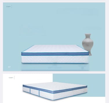 Comfy Cooler Pocket Spring Mattress Double size 160x200x25cms