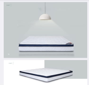 Comfy Medical Pillow Top Mattress King size 180x200x22cms