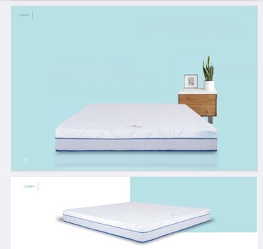 Comfy Gel Infused Down-tape  Mattress King size 180x200x20cms
