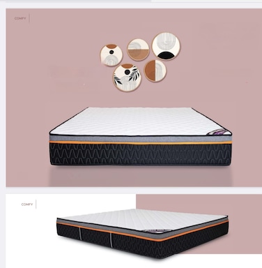 Comfy Snooze Bonnell Spring Medium Soft Mattress 180x200x26cms