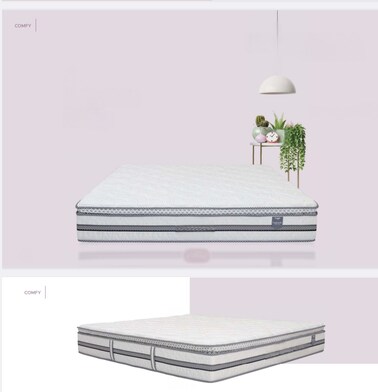 Comfy Cinderella Pillow Top Pocket Spring Mattress 180x200x30cms