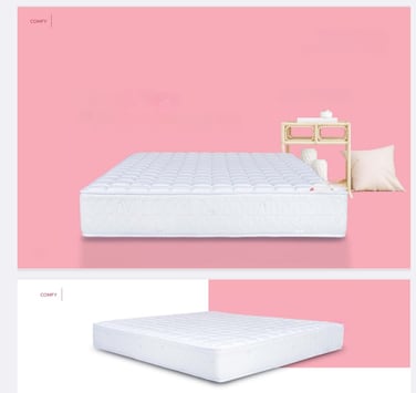 Comfy Zen Bonnell Spring Mattress 200x200x29cms