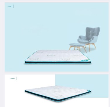 Comfy Alovera Memory Foam Mattress Topper 180x200x7cms