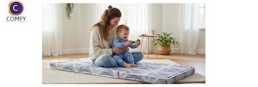 Comfy Tri-Fold Spine Support Exclusive Medicated Matress 180x90x7cm.