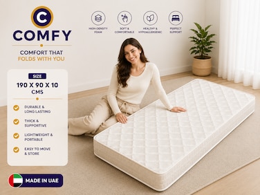 Comfy 190*90*10Cms Single Orthomedicated Spine Support Medicated Satin Mattress