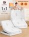 Comfy Folding 180*90*7cm Set of 2 Guest/Portable Satin Medicated Foam Mattress White
