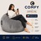Comfy Luxurious &amp; Soft Seude Bean Bag - Grey