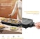 2 in 1 Electric Smokeless BBQ Grill &ndash; Indoor &amp; Outdoor Barbecue and Frying Machine with Non-Stick Plate, Double Heating Tube, Quick Heating, Easy to Clean