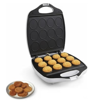 Electric Biscuit Maker Mamool Maker Cookie Press – 12-Piece Set for Homemade Cookies & Mamoul, Easy Manual Cookie Maker with Elegant Design Tea Time Break