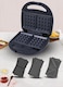 Electric 3-in-1 Sandwich Maker &ndash; 2 Slice Waffle, Grill &amp; Toastie Maker with Removable Plates