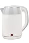 Electric Kettle 1.8L Stainless Steel 1500W White   One-Click Start, Fast Boiling with Auto Shut-Off &amp; Safety Protection   Tea Coffee Breakfast