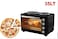 35L Multi-Function Electric Oven Toaster Grill &ndash; Double Hot Plate, Rotisserie, 60-Min Auto Shut-Off, Adjustable Heating Modes with Baking Tray &amp; Wire Rack