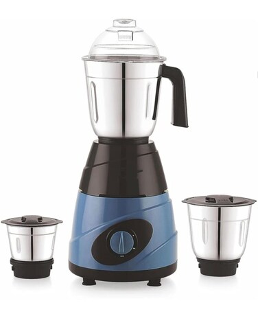 Heavy Duty 2 in 1 Blender Grinder with Powerful Motor &ndash; Stainless Steel Jar &amp; Blade, Multi-Purpose Mixer for Smoothies, Juices &amp; Spice Grinding