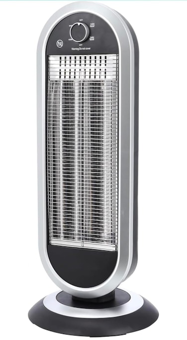 Carbon Heater, Wide Angle Oscillation Function   Two Heating Power 450W / 900 W  Black/Grey