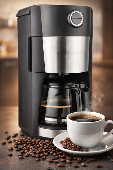 Drip Coffee Maker 12-Cup Grind &amp; Brew   Automatic Coffee Maker with Built-In Conical Burr Grinder, Programmable Timer &amp; Keep Warm Function