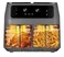 Everlyn 8L Healthy Digital Air Fryer Double Door   2800W Powerful Oil-Free Air Fryer with Touch Screen   Dual Zone Multi-Function Electric Mini Oven