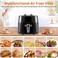 Healthy Air Fryer 8L with Visual Window &amp; Automatic Mixing   1800W Powerful Oil-Free Digital Air Fryer with Touch Screen   Hot Air Circulation for Roast Bake Grill Fry