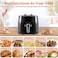 8L Digital Healthy Air Fryer with Viewing Window &amp; Auto Mixing &ndash; 1800W Oil-Free Hot Air Fryer   Multi-Function Roast Bake Grill Fry Kitchen Appliance