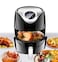 Healthy Digital Air Fryer with Automatic Mixing   Powerful Oil-Free Air Fryer Machine with Touch Control   Hot Air Circulation for Roast Bake Grill Fry &ndash; Home Kitchen Appliance