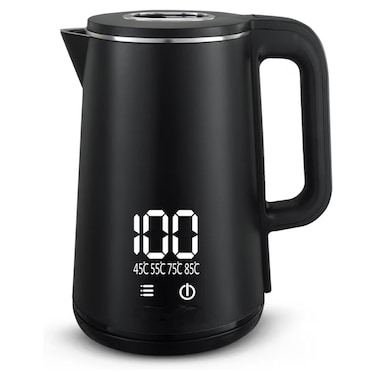 Digital Electric Kettle 1.8L &ndash; Touch Control Cool Touch Fast Boil Kettle with Side Water Window, 360&deg; Swivel Base, Auto Shut-Off &amp; Boil-Dry Protection