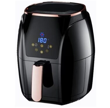 Powerful Air Fryer 5L with Digital Display &ndash; Smart Oil-Free Air Fryer with Customizable Cooking Programs, Detachable Non-Stick Basket for Roast Grill Bake