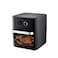 Healthy 12L Oil-Free Air Fryer with 30-Minute Timer, Smart Temperature Control, Viewing Window &amp; Detachable Grill Tray &ndash; Roast, Bake, Grill, Fry