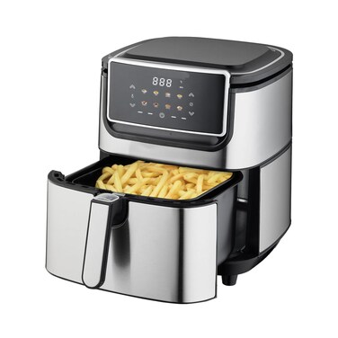 XL Air Fryer 8L Pro Series &ndash; Digital Touch Oil-Free Airfryer with 8 Preset Programs, 360&deg; Rapid Air Technology, Non-Stick Basket &amp; Accessories for Roast Grill Bake Fry