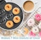 Havenix Mini Donut Maker Electric   7 Donut Capacity Non-Stick Doughnut Machine   Compact Home Donut Maker   Kids-Friendly Dessert Maker