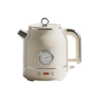 Vintage Electric Kettle 1.8L for Tea &amp; Coffee with Temperature Gauge, Fast Boiling Stainless Steel Kettle, Auto Shut-Off &amp; Boil Dry Protection
