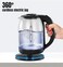 Electric Glass Kettle 1.7L &ndash; Fast Boil Tea &amp; Coffee Kettle with LED Indicator, Borosilicate Glass, Auto Shut Off, Cordless 360&deg; Electric Kettle
