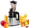 Slow Masticating Juicer &ndash; Cold Press Fruit &amp; Vegetable Juice Extractor, Stainless Steel, 130mm Wide Chute, High Juice Yield