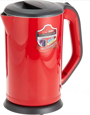 Electric Kettle 1.7L Stainless Steel   Double Layer Cool Touch   1800&ndash;2150W Fast Boil   Auto Shut-Off &amp; Dry Boil Protection