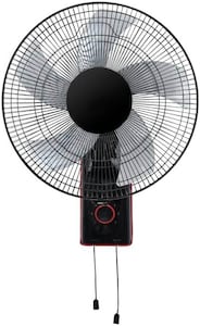 18-Inch Wall Fan 60W Full Copper Motor High Velocity 5-Blade Fan 3 Speed Control Wide Angle Oscillation