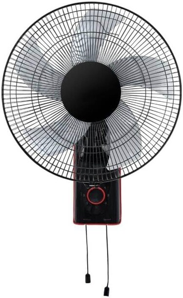 18-Inch Wall Fan   60W Full Copper Motor   High Velocity 5-Blade Fan   3 Speed Control   Wide Angle Oscillation
