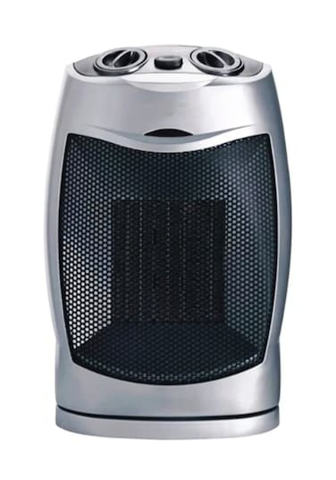 PTC Ceramic Fan Heater 1500W   Oscillating Portable Room Heater   Adjustable Temperature   Overheat Protection   Carry Handle