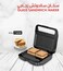 2 Slice Panini Press & Sandwich Maker Grill   Large Capacity Stainless Steel Toaster   Non-Stick Plates, Durable Build, Easy Clean