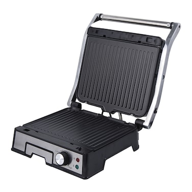 Electric 4 Slice Sandwich Grill &amp; Panini Maker &ndash; Non-Stick Plates, Cool Touch Handle, Floating Lid Press for Home Kitchen