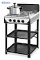 Vantix 4 Burner Cooker Gas Stove, Gas Hob Stainless Steel- High Efficiency Kitchen Cooktop with Safety Features, Easy to Clean, Best for Camping