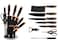 9 Piece Stainless Steel Kitchen Knife Set – Professional Chef Knife Set with Sharp Blades, Ergonomic Non-Slip Handles, Multipurpose Cutting Knives for Home & Restaurant Cooking