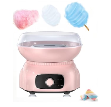 Portable Cotton Candy Maker Machine 500W &ndash; Upgraded Heating Tube, Food-Grade DIY Electric Candy Floss Maker for Kids &amp; Family, Easy to Use &amp; Fast Heating