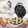 Electric Cake Pop Maker 12 Capacity with Non-Stick Baking Plates, Fast Heating Mini Cake Pop Machine for Home Baking, Kids Snacks, Party Treats, Dessert Maker