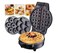 3 in 1 Detachable Snack Maker &ndash; Waffle Maker, Donut Maker &amp; Cartoon Cookie Maker with Non-Stick Plates, Easy Clean Breakfast &amp; Kids School Snack Machine