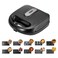 Silvonix 10 in 1 Sandwich Maker 750W Multi Function Machine with Changeable Plates for Waffle, Grill, Donut, Sandwich, 5 Cookie Designs, Nut Shapes and More