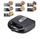 Silvonix 7 in 1 Multifunctional Sandwich Maker with Non-Stick Interchangeable Plates for Grill, Toaster, Pancakes, Cookies, Waffles, Donuts, Cupcakes - Dishwasher Safe