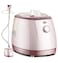 Everlyn 1800W Powerful Clothes Garment Steamer 2 Liter Tank, 6 Continuous Steam Modes &ndash; Portable Vertical Fabric Steamer for Home, Sofa, Curtains &amp; Upholstery &ndash; Pink