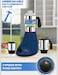 3 in 1 Mixer Grinder with 800W Powerful Motor   1.0L Liquidizing Jar, 0.8L Dry Grinding Cup &amp; 0.4L Chutney Cup   3-Speed Control with Pulse Function   Stainless Steel Jars